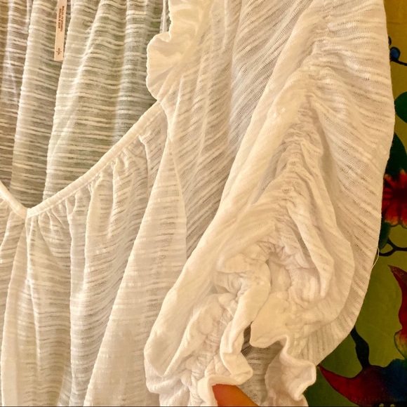🌺🎉HP🎉🌺 NWT Free People Dorothy Ruffled Peasant Top - Picture 3 of 11